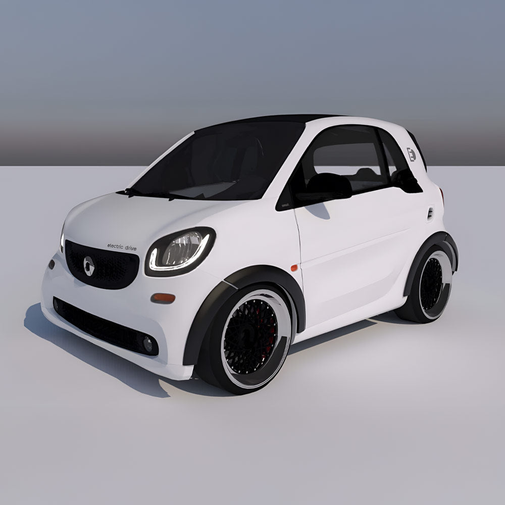 SEKCUSTOMS Widebody Overfender Kotflügelverbreiterung passend für Smart Fortwo W453