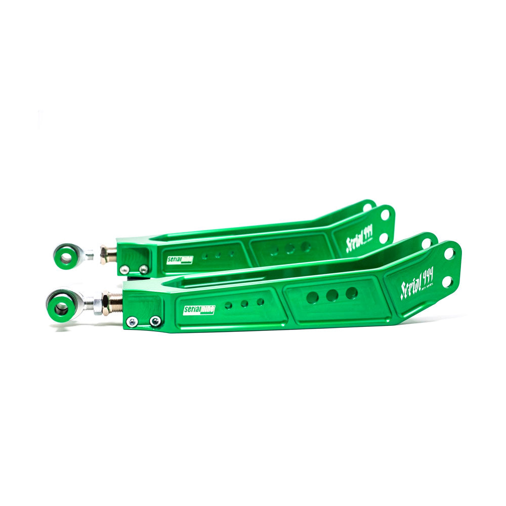 SERIALNINE Querlenker Camber Arms passend für Lexus IS300 / GS300 / Toyota Verossa / Mark II / Crown SXE10 / JZS161 JZX110 Hinterachse unten einstellbar Uniball (Aluminium)