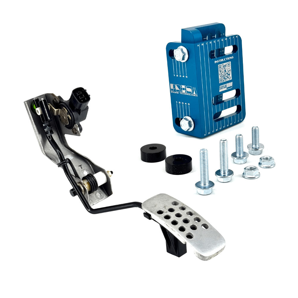 SERIALNINE Universal Pedal Adapter passend für elektronische Gaspedale / Drive-by-Wire einstellbar (Aluminium)