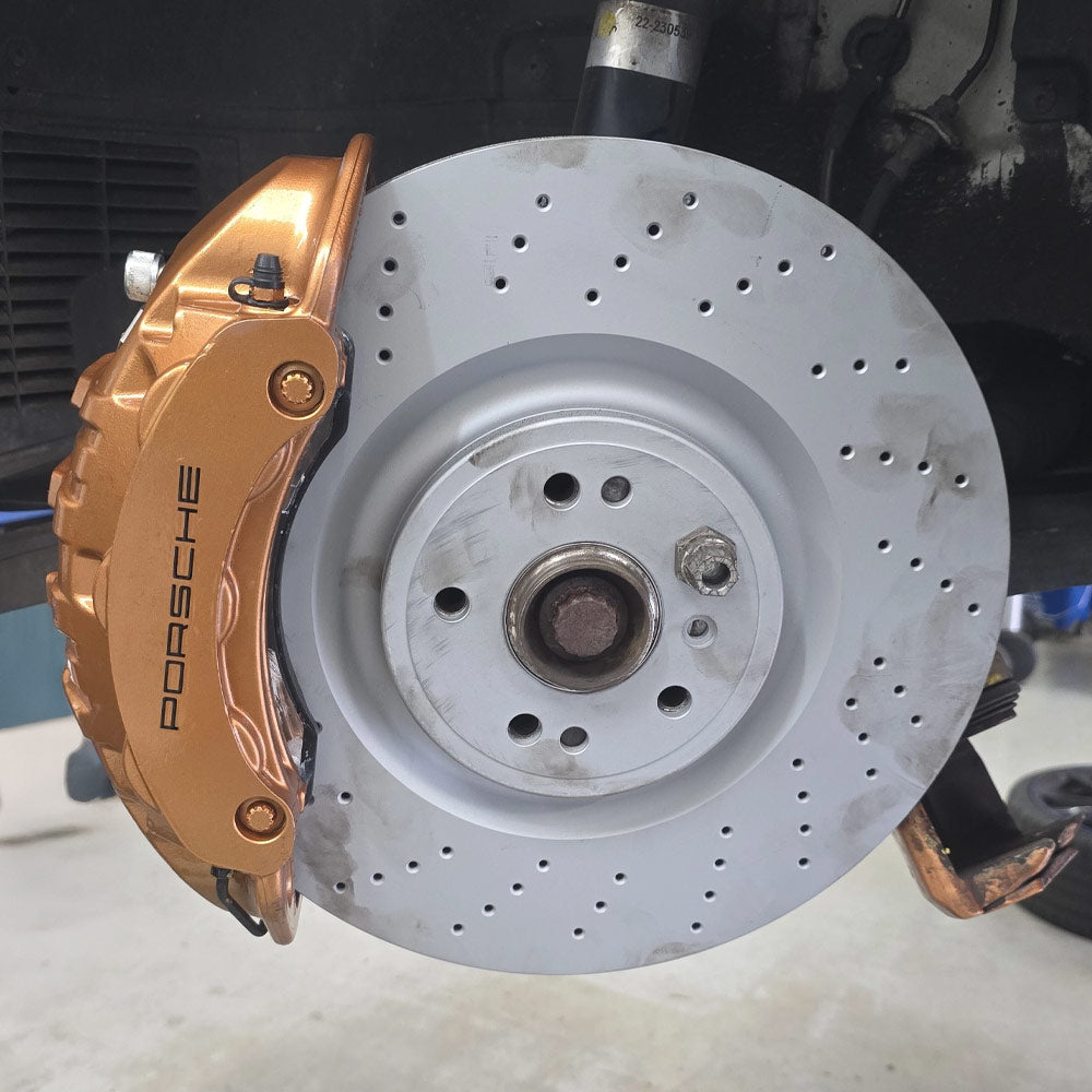 EPYTEC Bremssattel Adapter passend für VW Golf 7 8 Passat Tiguan Touran / Audi A3 8V / Seat Leon Ateca / Skoda Octavia für 6-Kolben Porsche Sattel mit 375x36mm Bremsscheibe Vorderachse