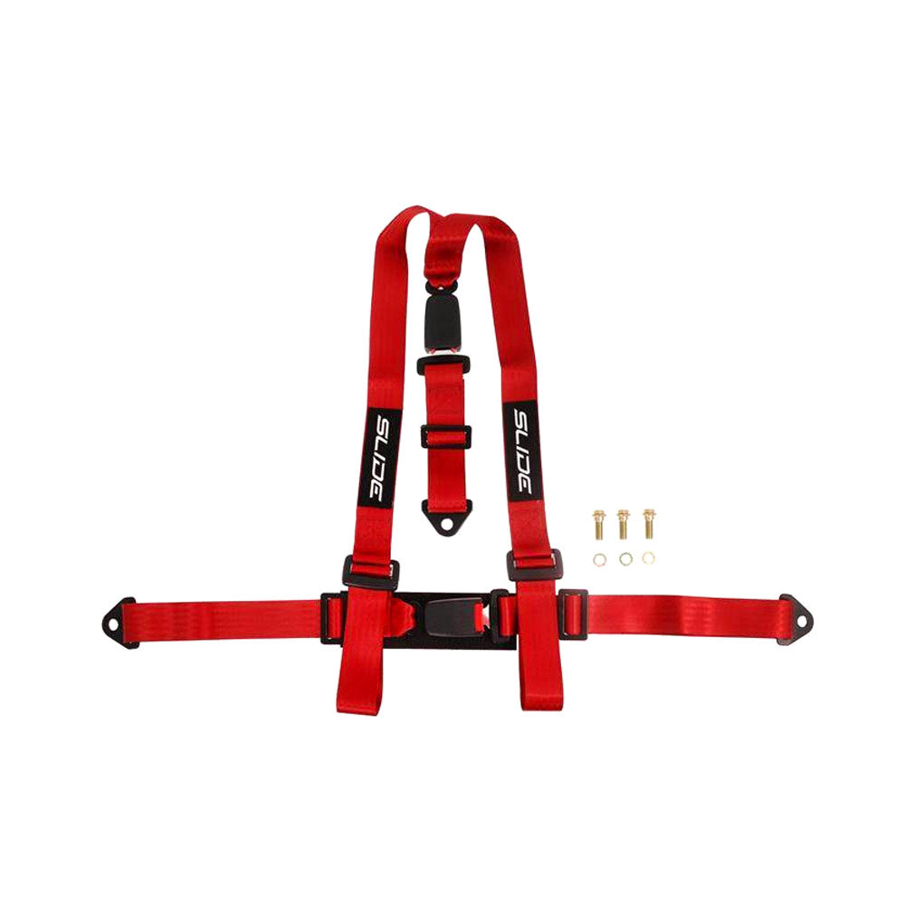 SLIDE 3-Punkt Sicherheitsgurt 2" rot (E4)