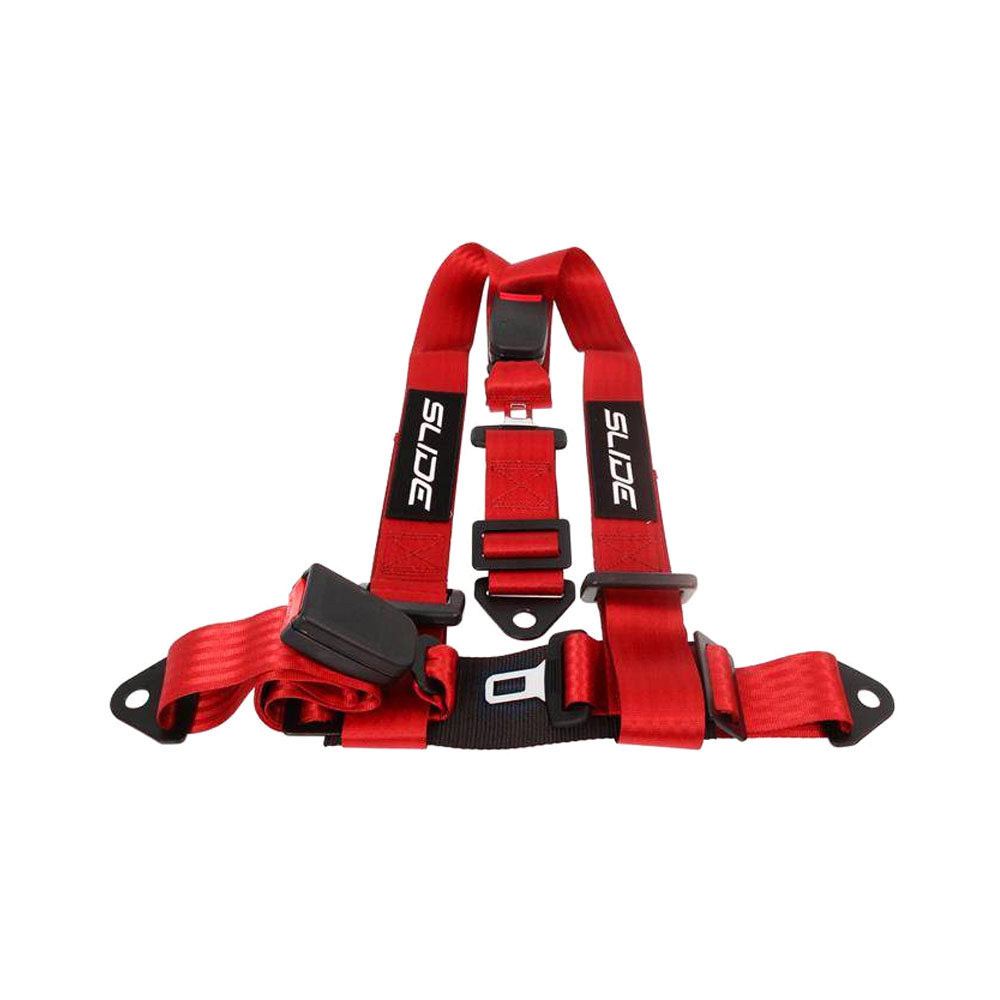 SLIDE 3-Punkt Sicherheitsgurt 2" rot (E4)