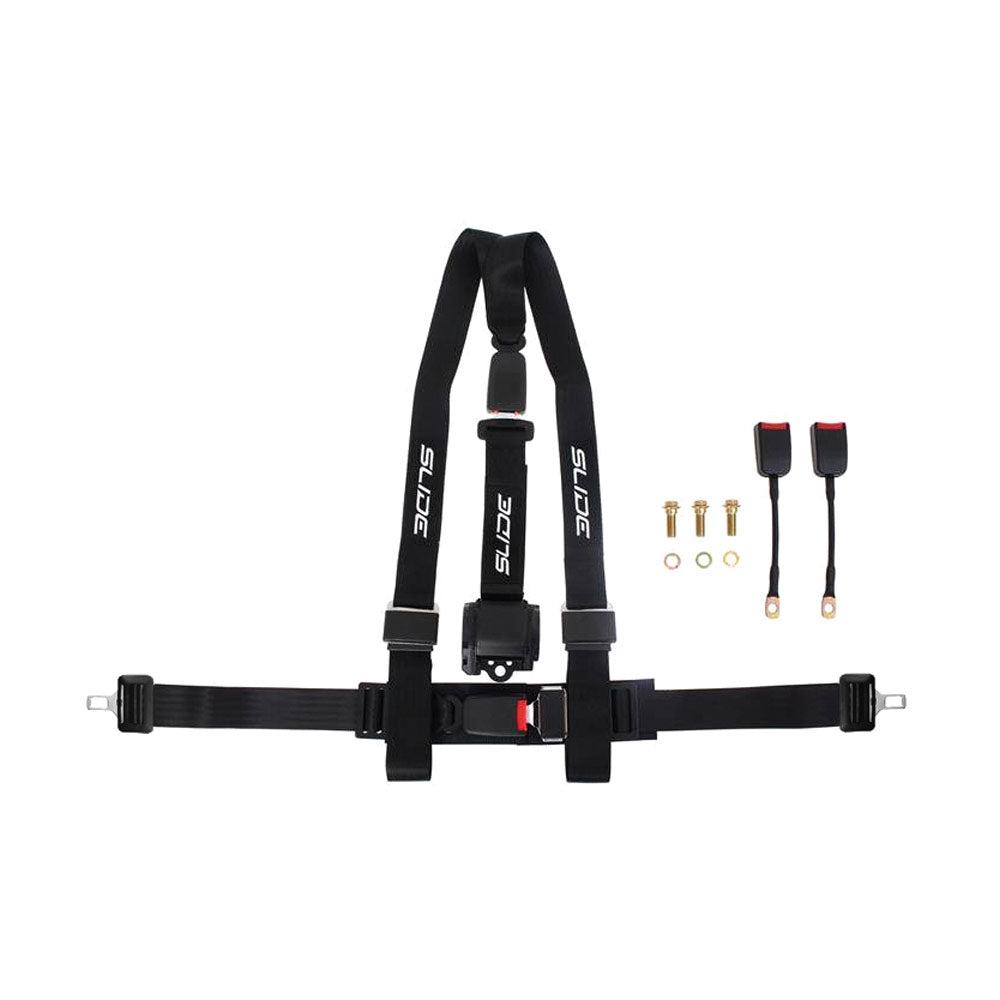 SLIDE 3-Punkt Sicherheitsgurt 2" schwarz (E4)