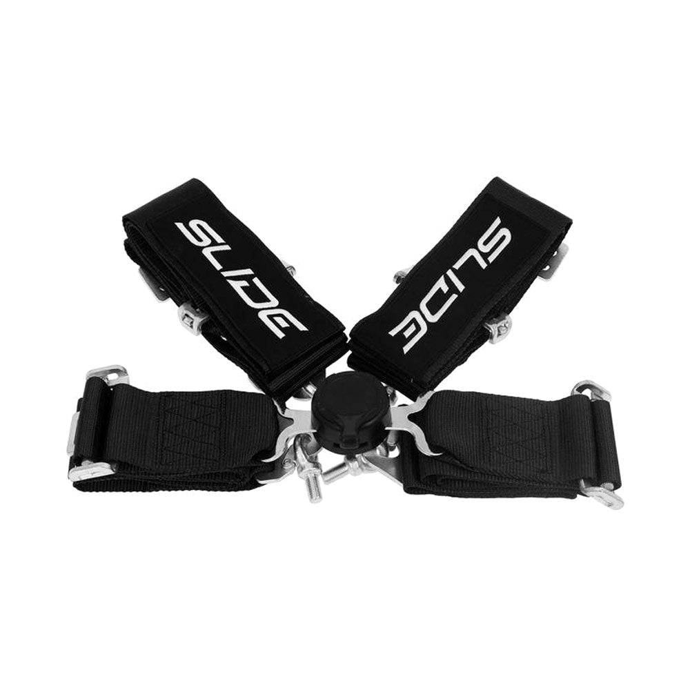 SLIDE 4-Punkt Sicherheitsgurt 3" schwarz Schnellverschluss Drehknopf