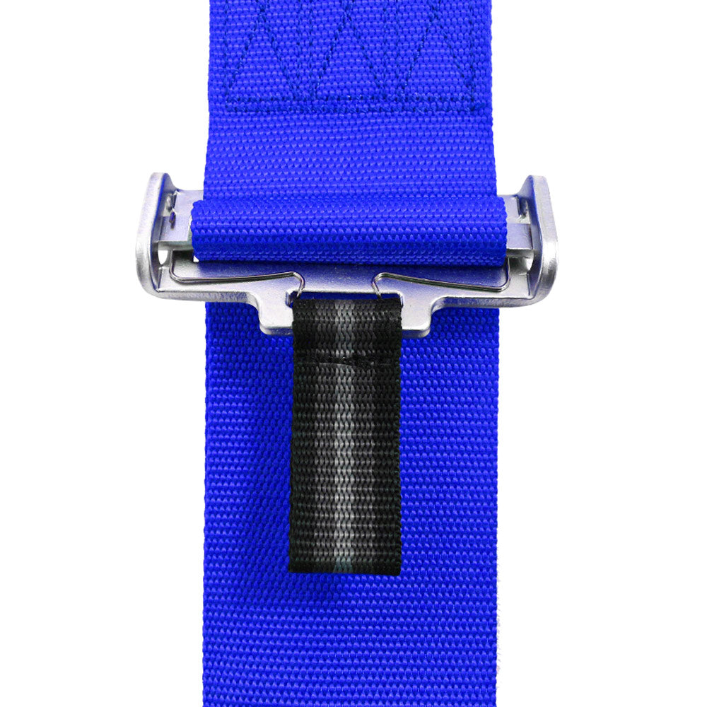 SLIDE 5-Punkt Sicherheitsgurt 3" mit Schnellverschluss Drehknopf blau (SFI)
