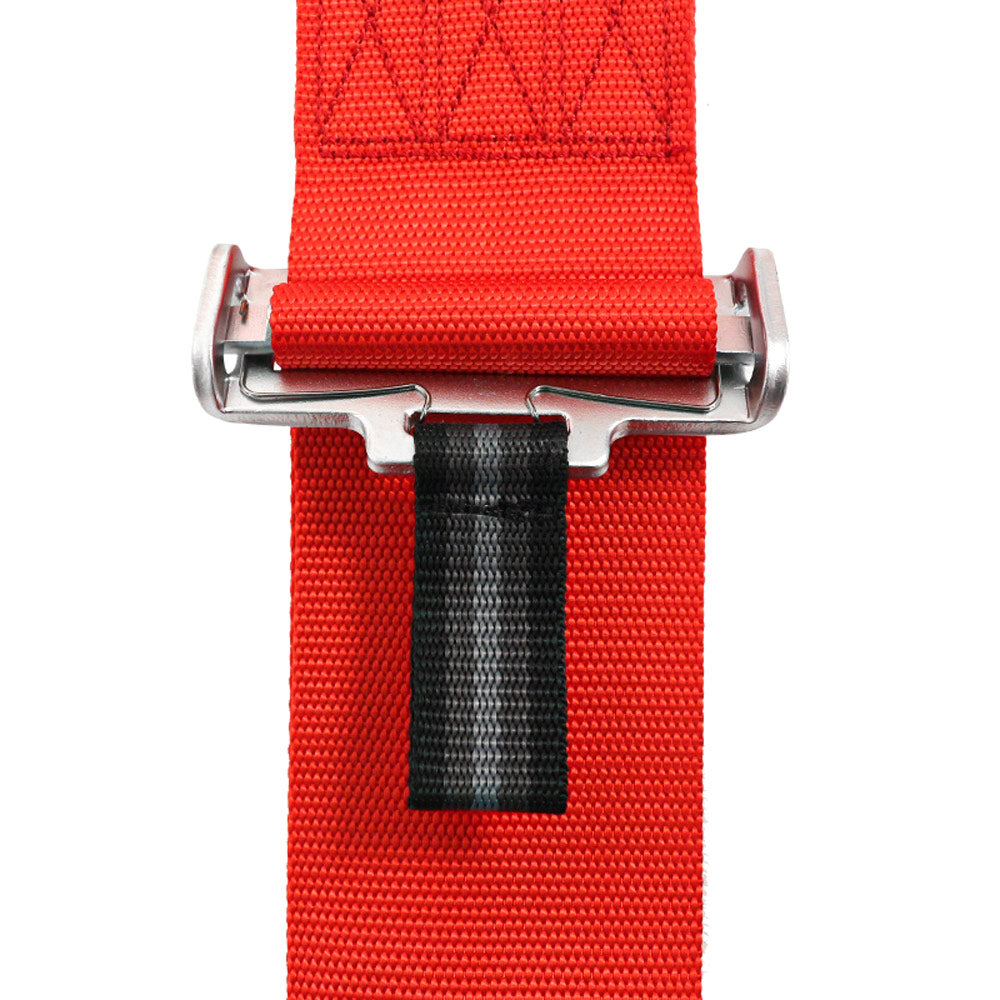 SLIDE 5-Punkt Sicherheitsgurt 3" mit Schnellverschluss Drehknopf rot (SFI)