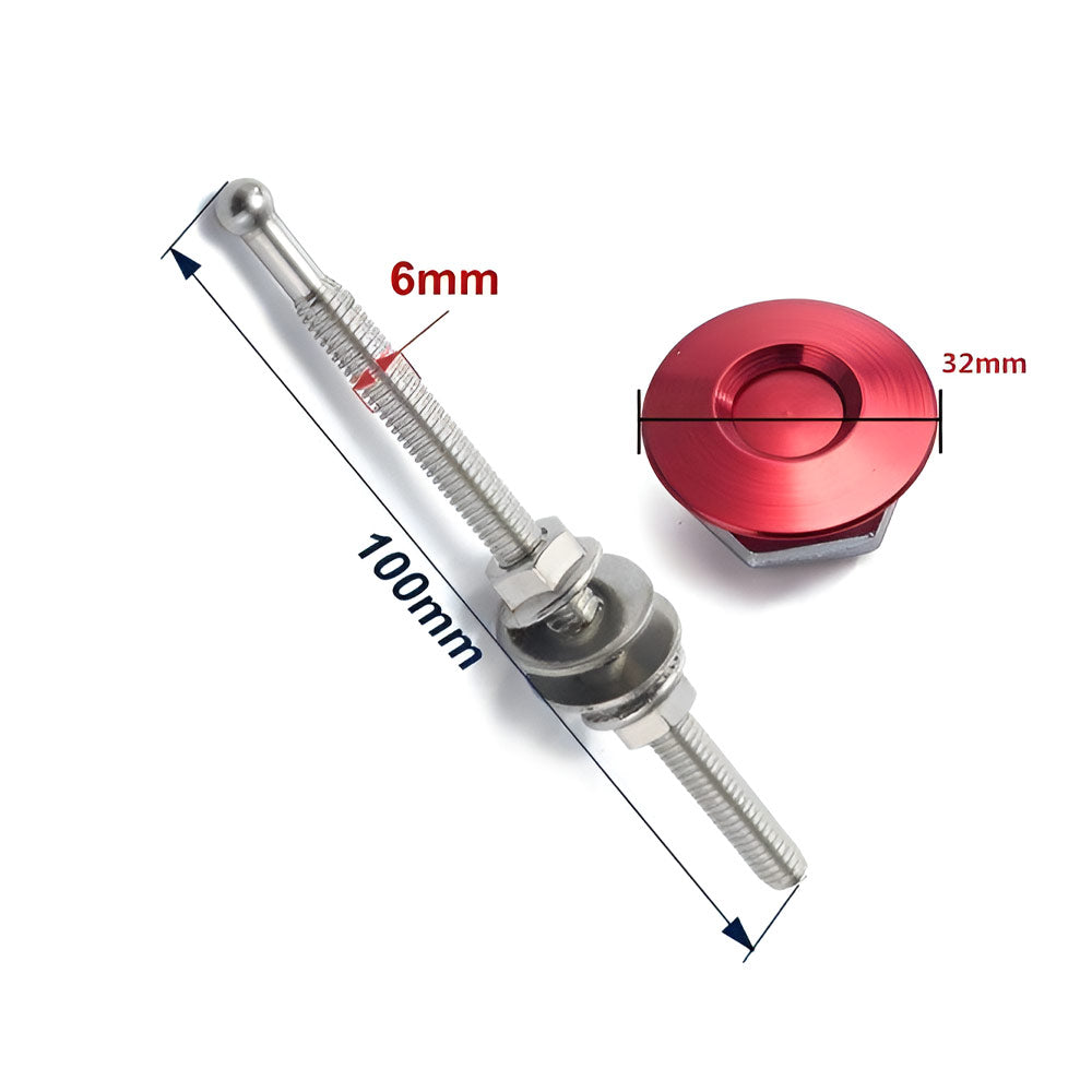 SLIDE Bumper Schnellverschluss Stossstangenbefestigung Quick Release rot Universal (Aluminium/Stahl)