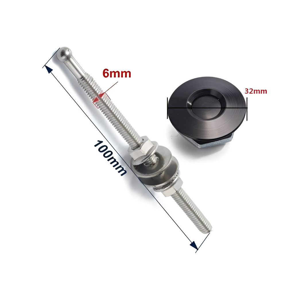 SLIDE Bumper Schnellverschluss Stossstangenbefestigung Quick Release schwarz Universal (Aluminium/Stahl)