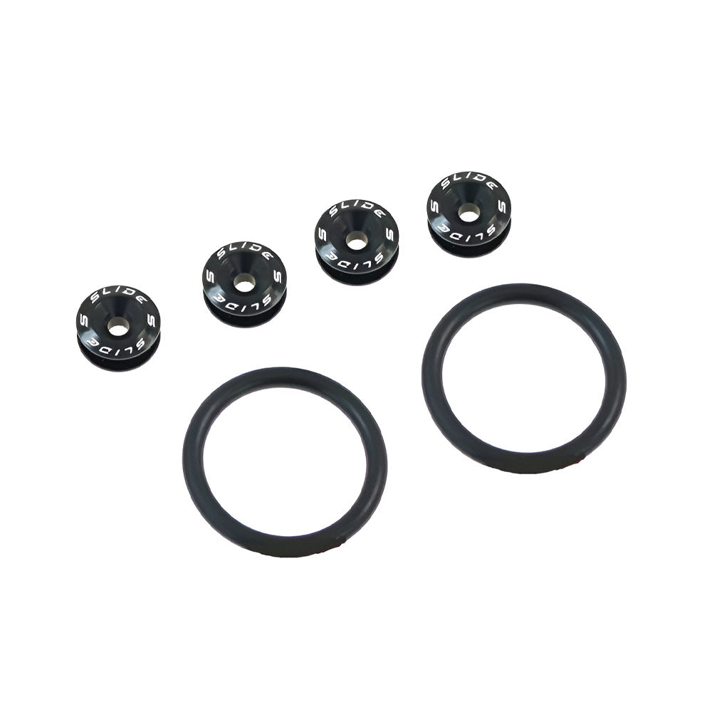 SLIDE Bumper Schnellverschluss Stossstangenbefestigung Quick Release schwarz Universal (Aluminium)