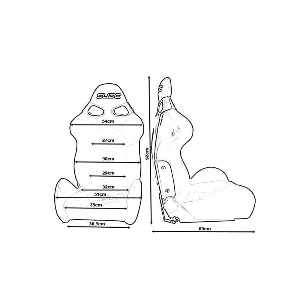 SLIDE GT Rennsitz Wildleder schwarz (FIA)