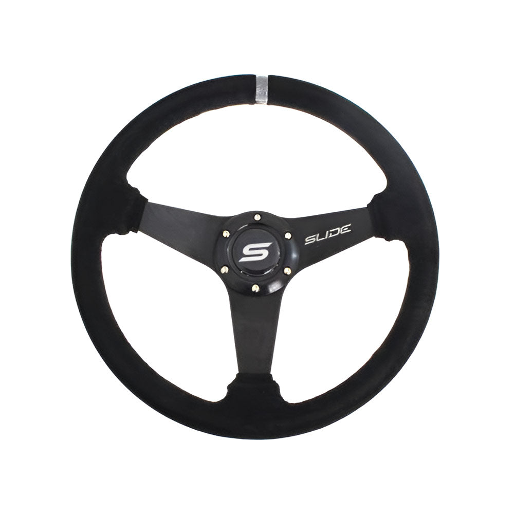 SLIDE Kaido Race DS Sportlenkrad Wildleder schwarz (flach geschüsselt)
