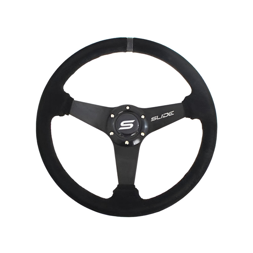 SLIDE Kaido Race XS Sportlenkrad Wildleder schwarz (flach geschüsselt)