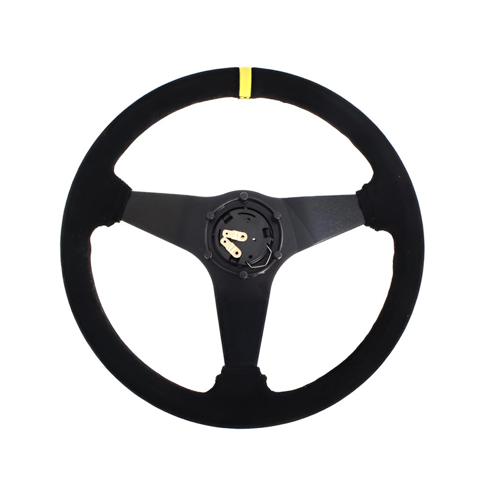 SLIDE Kaido Race YS Sportlenkrad Wildleder schwarz (flach geschüsselt)