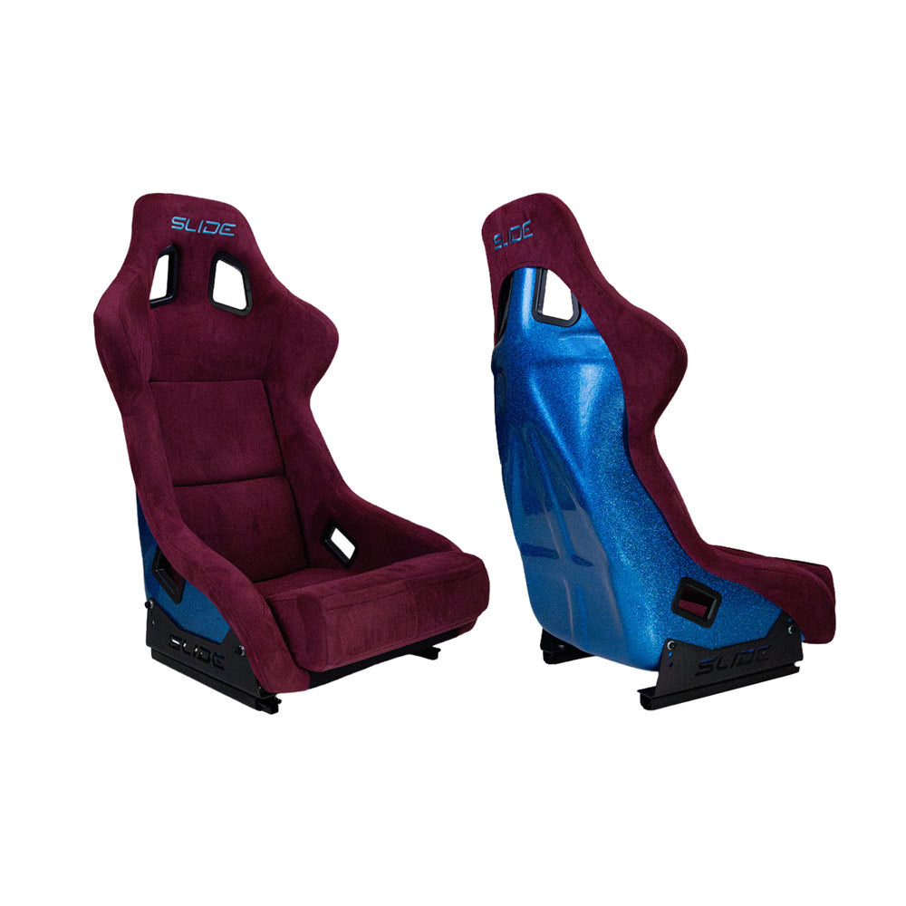SLIDE KS2 Rennsitz Wildleder dunkelviolett / blau Glanz