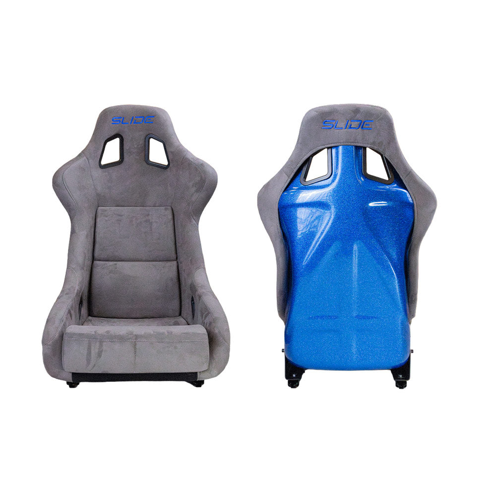 SLIDE KS2 Rennsitz Wildleder grau / blau Glanz