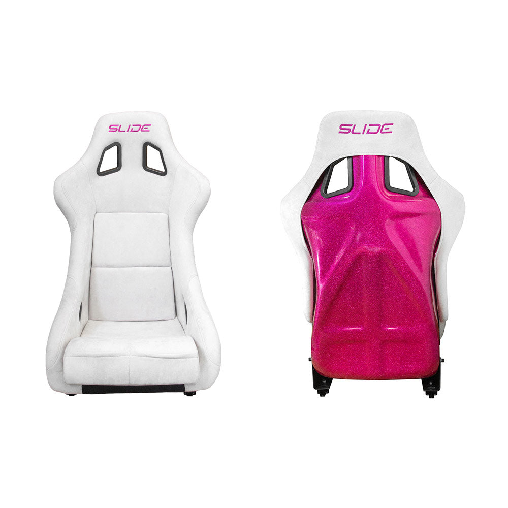 SLIDE KS2 Rennsitz Wildleder hellgrau / pink Glanz