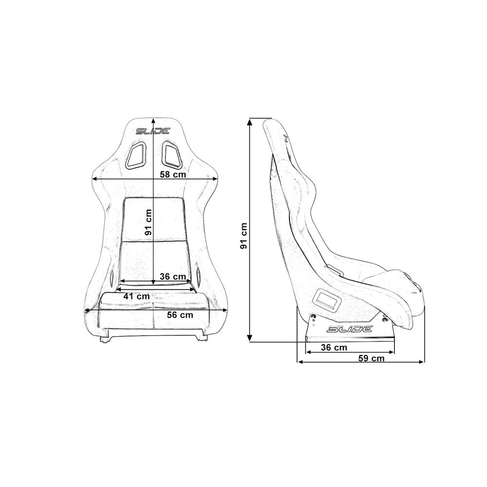 SLIDE KS2 Rennsitz Wildleder lila