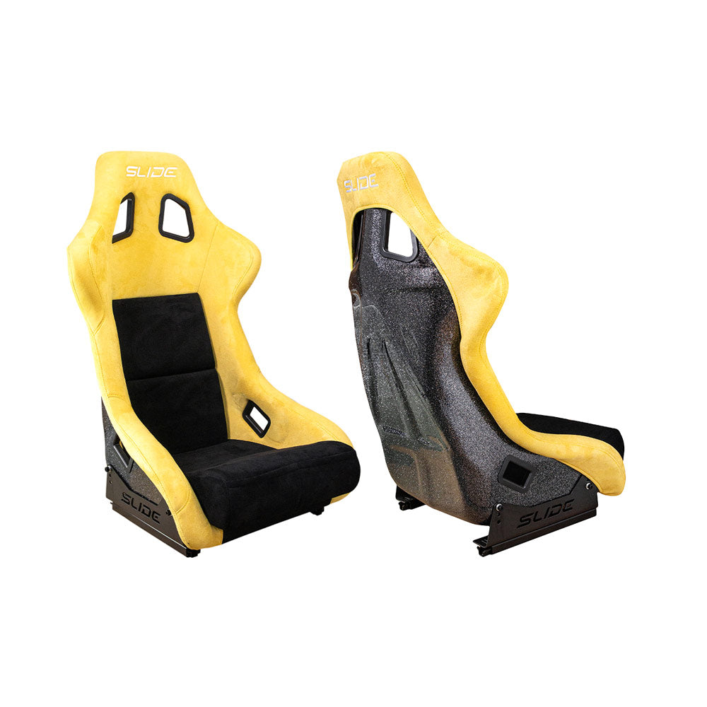 SLIDE KS2 Rennsitz Wildleder schwarz / gelb