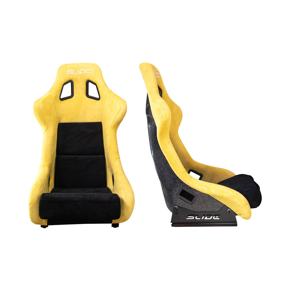 SLIDE KS2 Rennsitz Wildleder schwarz / gelb