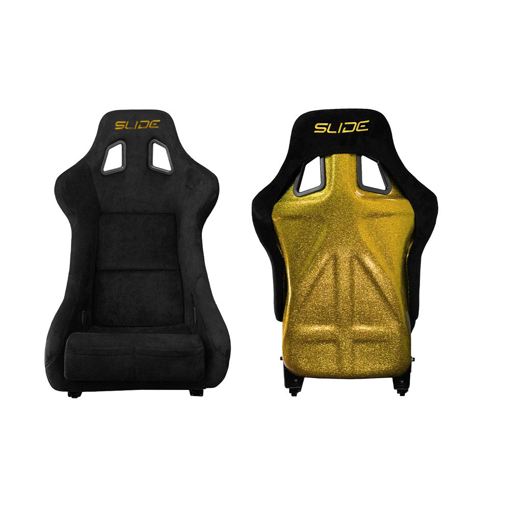 SLIDE KS2 Rennsitz Wildleder schwarz / gold Glanz