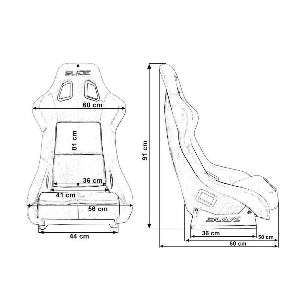 SLIDE KS2 Rennsitz Wildleder grün-schwarz / grün Glanz