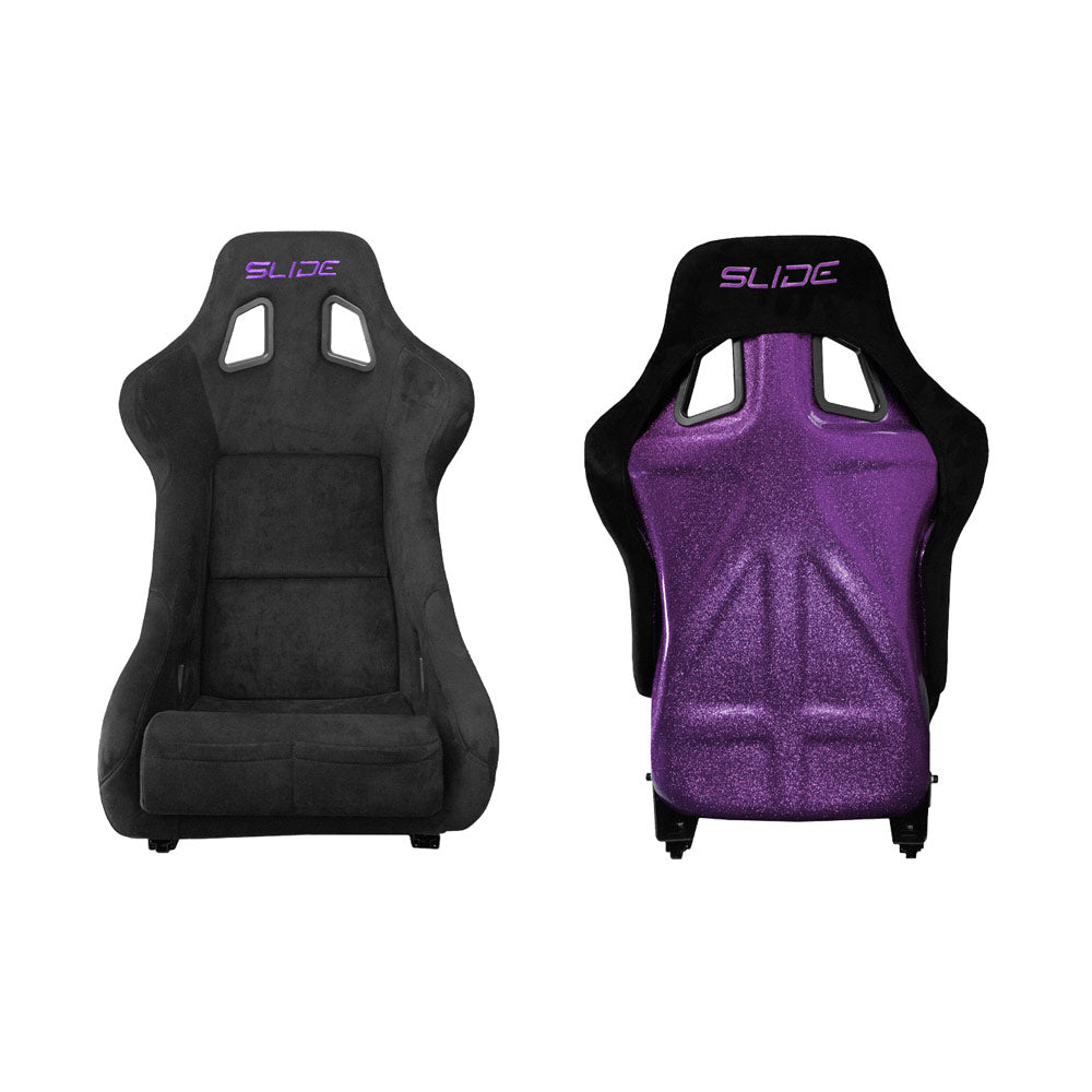 SLIDE KS2 Rennsitz Wildleder schwarz / lila Glanz