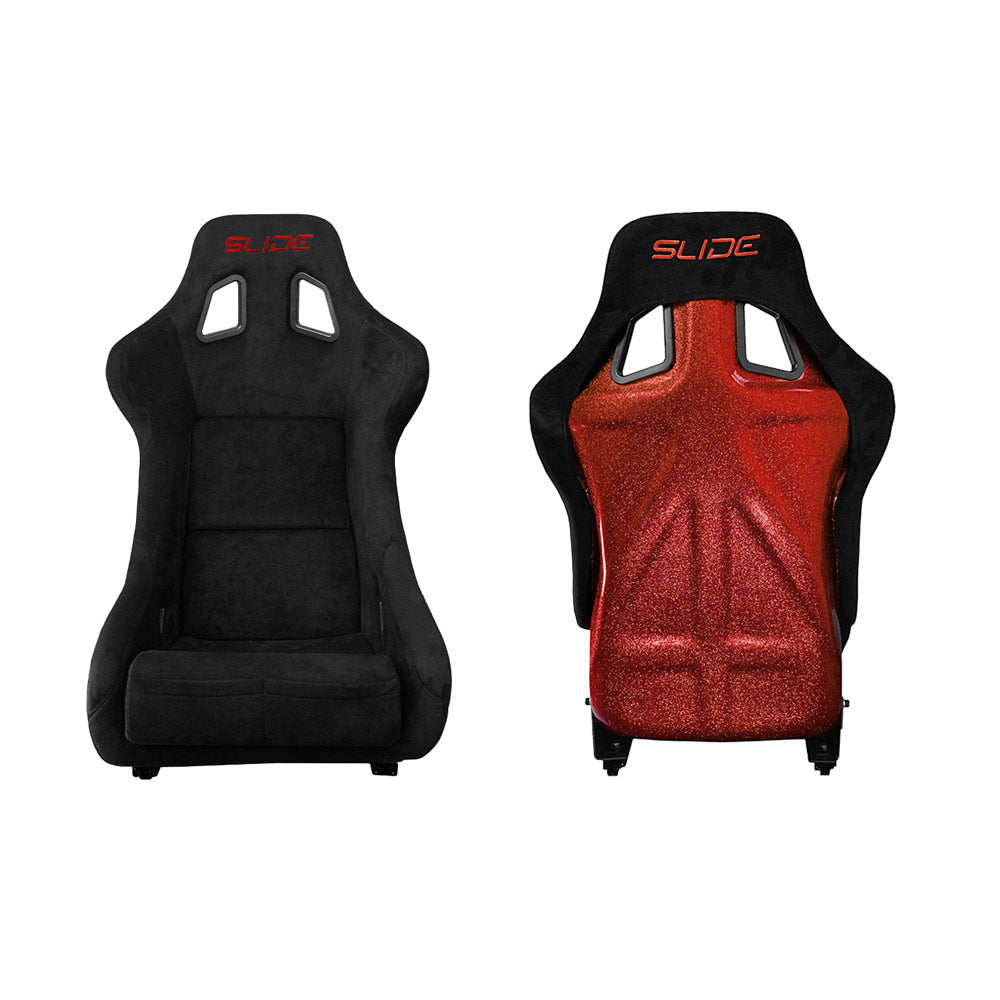 SLIDE KS2 Rennsitz Wildleder schwarz / rot Glanz