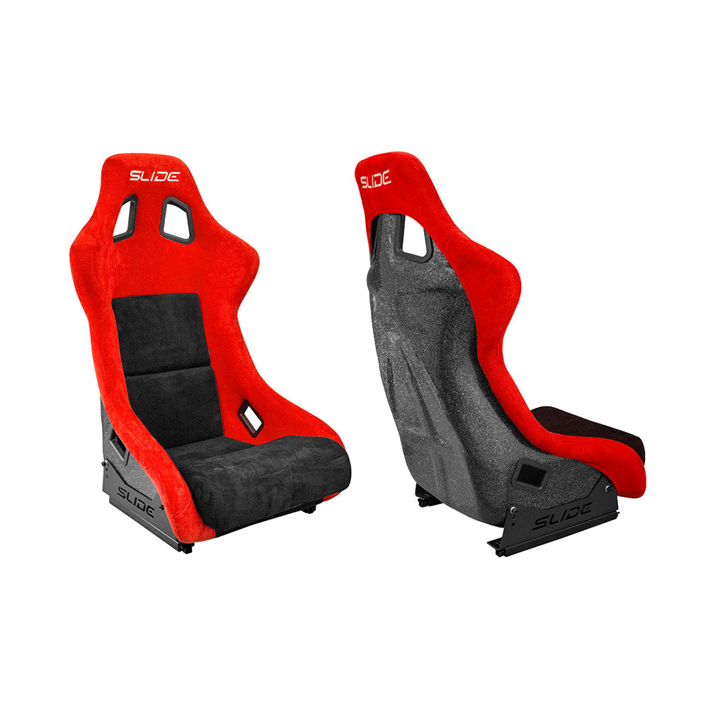 SLIDE KS2 Rennsitz Wildleder schwarz / rot