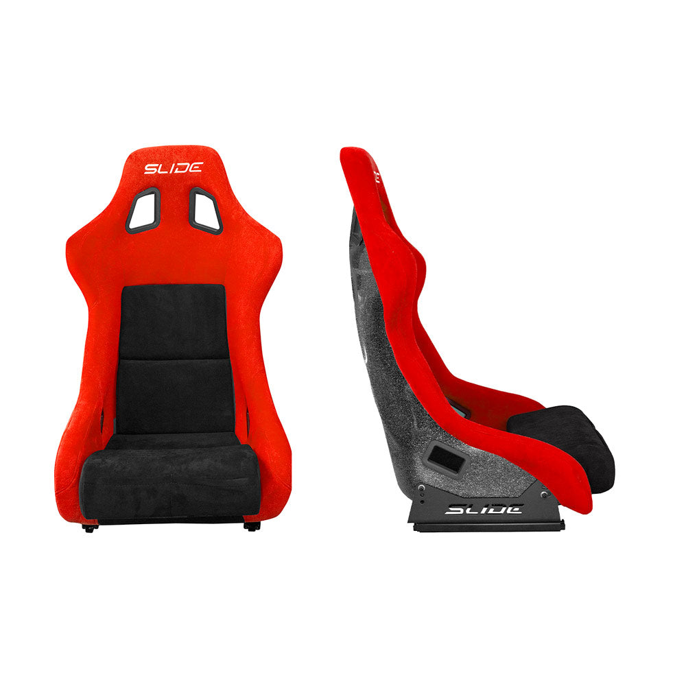 SLIDE KS2 Rennsitz Wildleder schwarz / rot