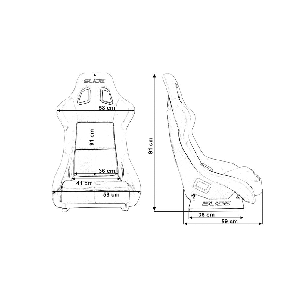 SLIDE KS2 Rennsitz Wildleder schwarz Sakura Design