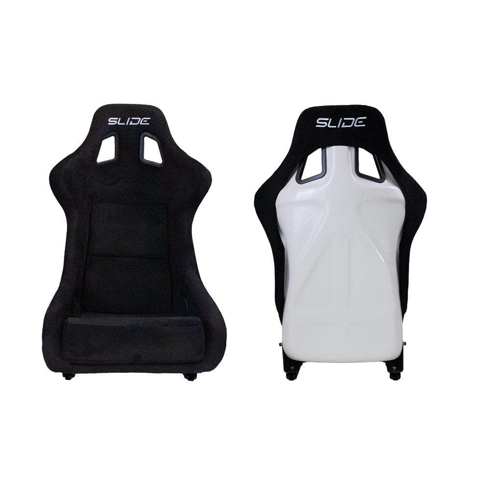 SLIDE KS2 Rennsitz Wildleder schwarz / weiß Glanz