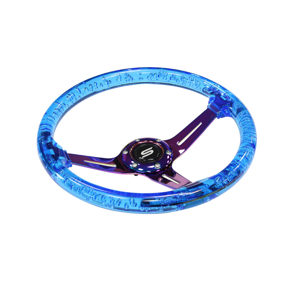 SLIDE Manji Sportlenkrad Acryl Blau (geschüsselt)