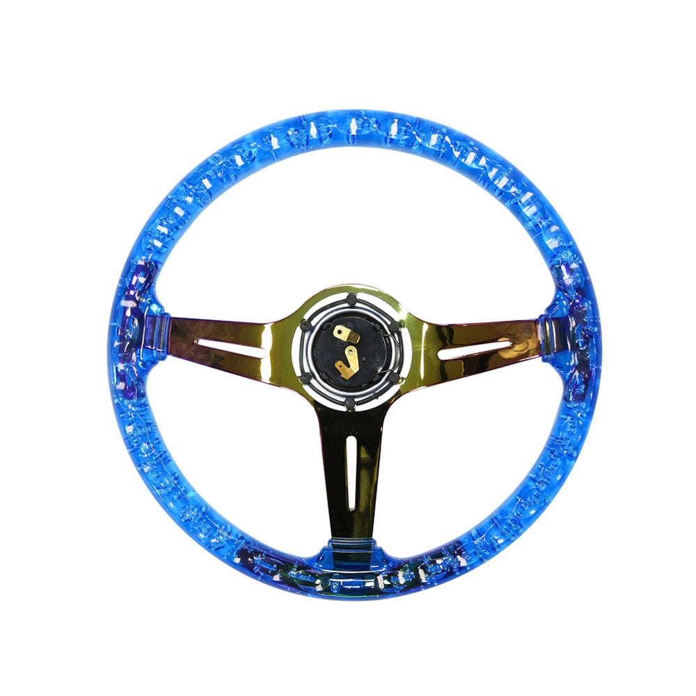 SLIDE Manji Sportlenkrad Acryl Blau (geschüsselt)