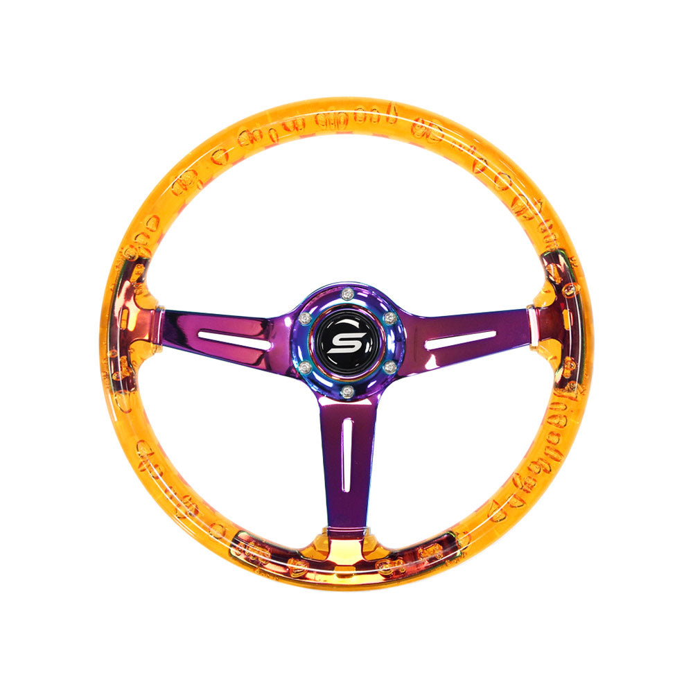 SLIDE Manji Sportlenkrad Acryl Orange (geschüsselt)