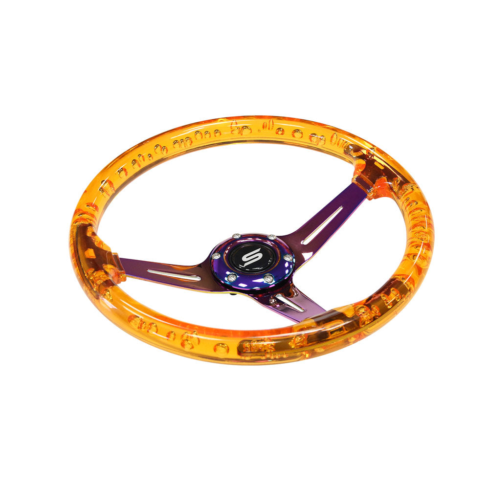 SLIDE Manji Sportlenkrad Acryl Orange (geschüsselt)