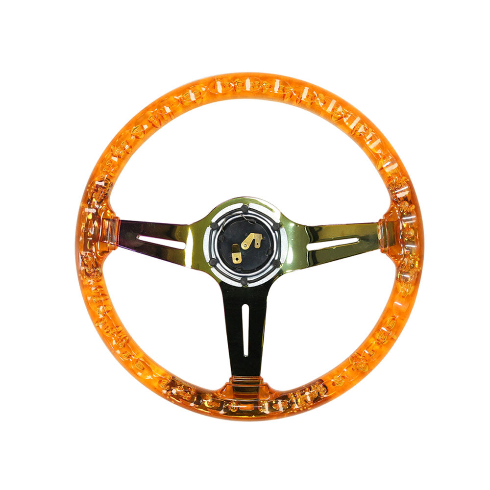 SLIDE Manji Sportlenkrad Acryl Orange (geschüsselt)