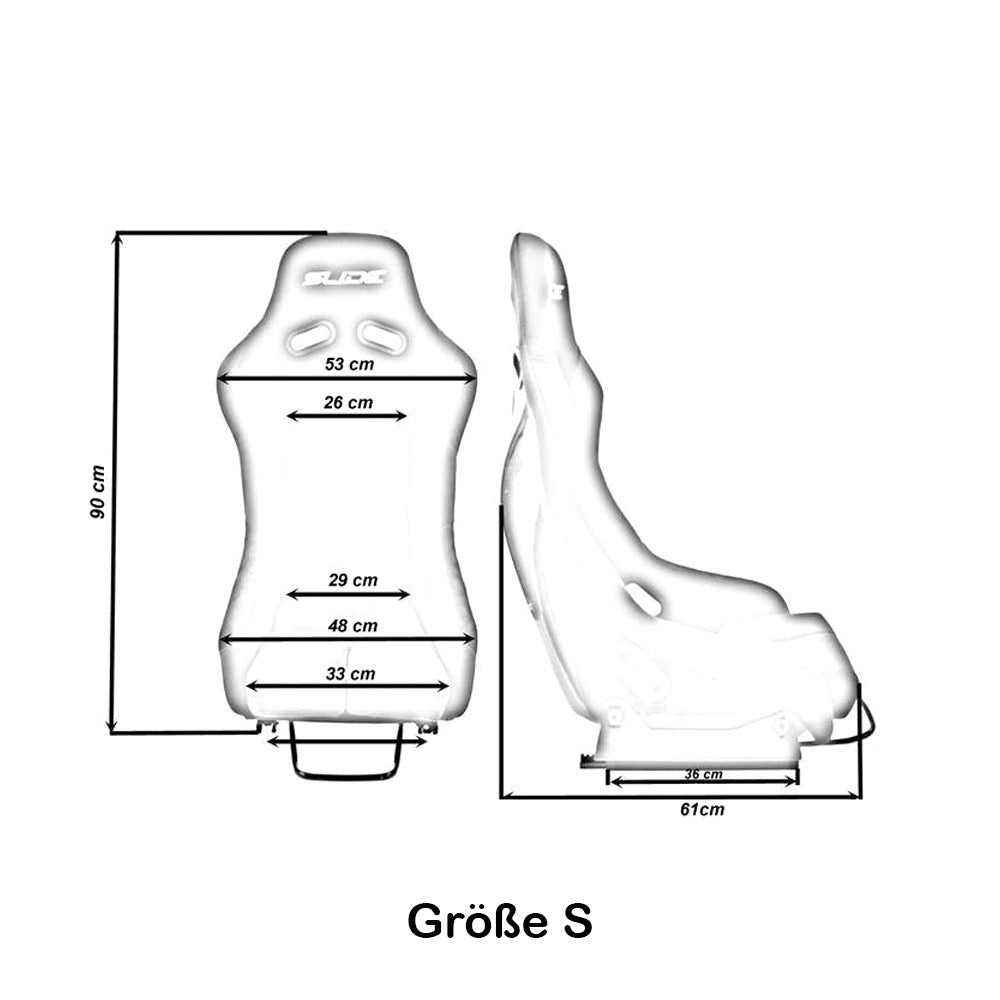 SLIDE R1 Rennsitz Stoff schwarz
