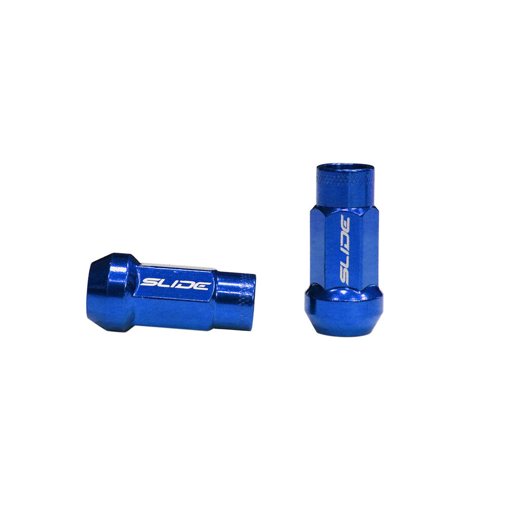 SLIDE Radmuttern Lug Nuts M12x1,25 Blau (20 Stück)