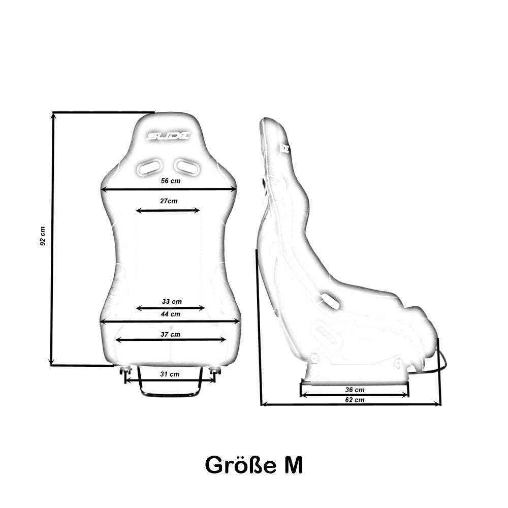 SLIDE RS Rennsitz Wildleder schwarz