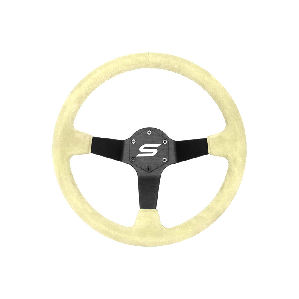 SLIDE Touge Sportlenkrad Wildleder gelb (geschüsselt)