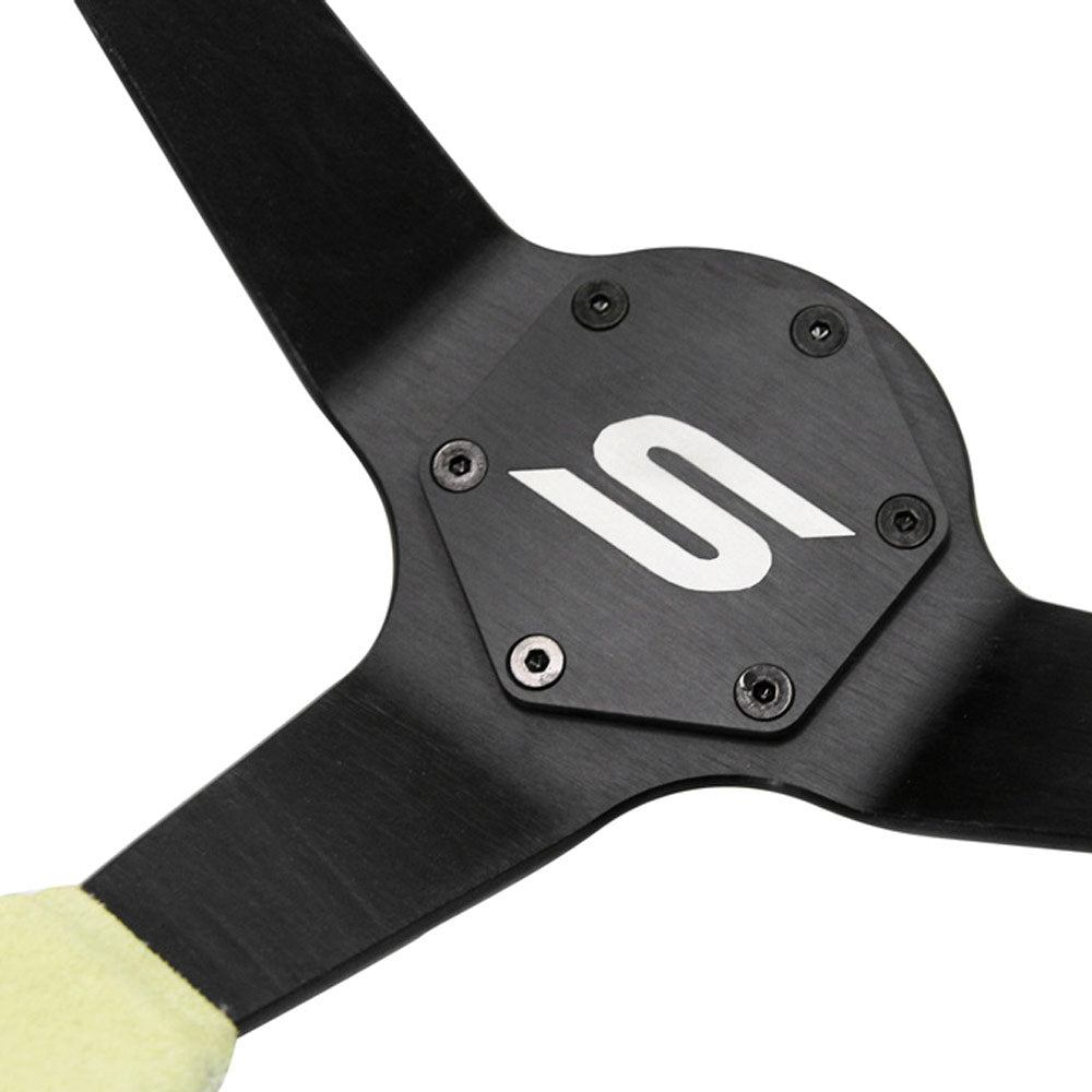 SLIDE Touge Sportlenkrad Wildleder gelb (geschüsselt)