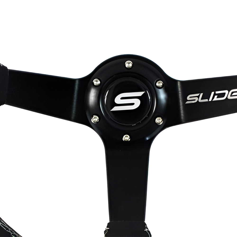 SLIDE Touge Race DS Sportlenkrad Leder schwarz (geschüsselt)