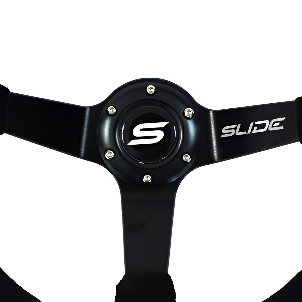 SLIDE Touge Race KS Sportlenkrad Wildleder schwarz (geschüsselt)