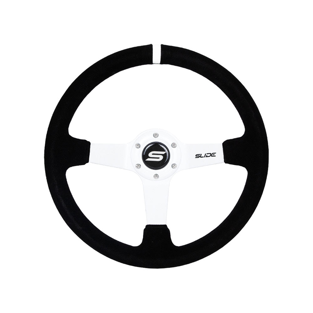 SLIDE Touge Race WS Sportlenkrad Wildleder Weiß (geschüsselt)