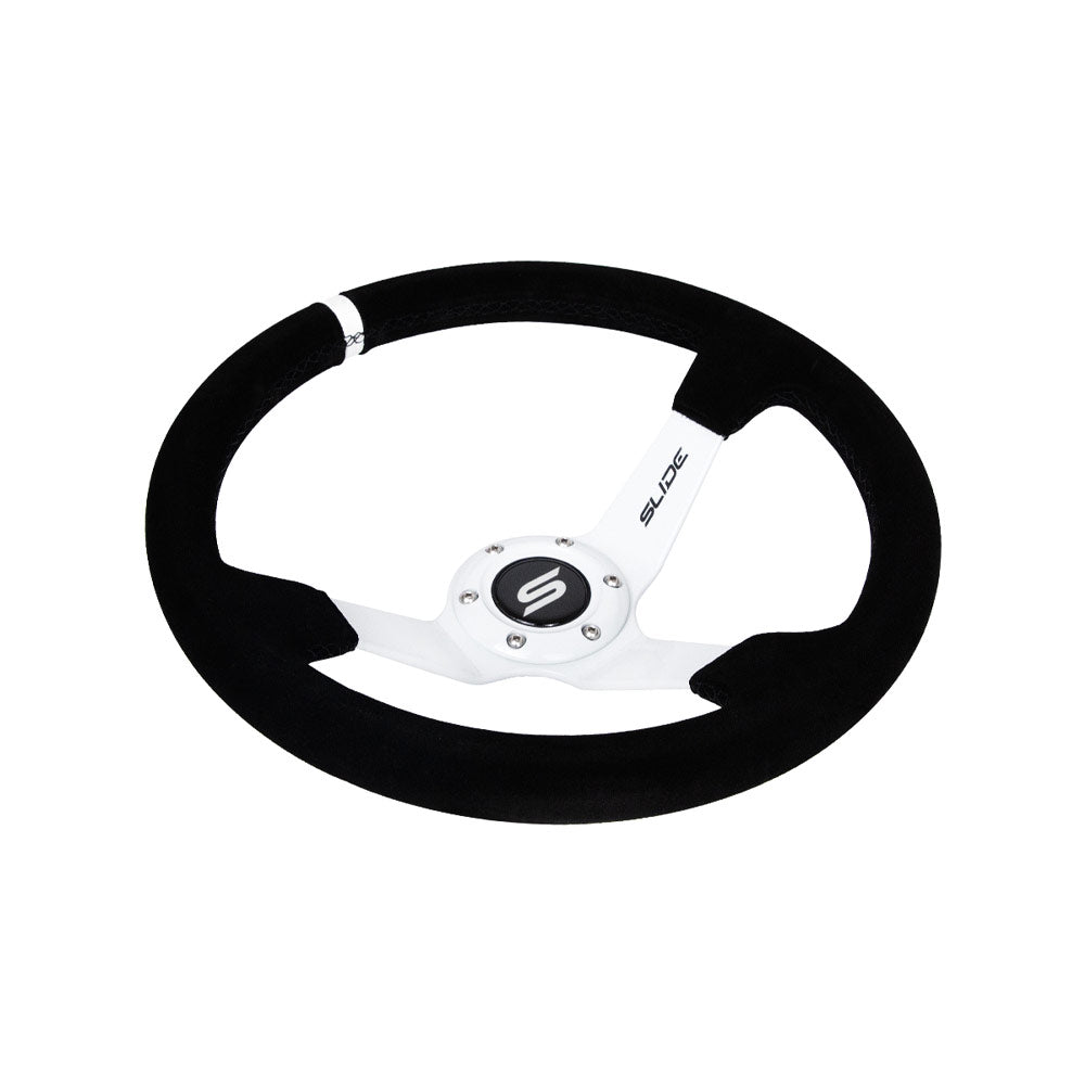 SLIDE Touge Race WS Sportlenkrad Wildleder Weiß (geschüsselt)