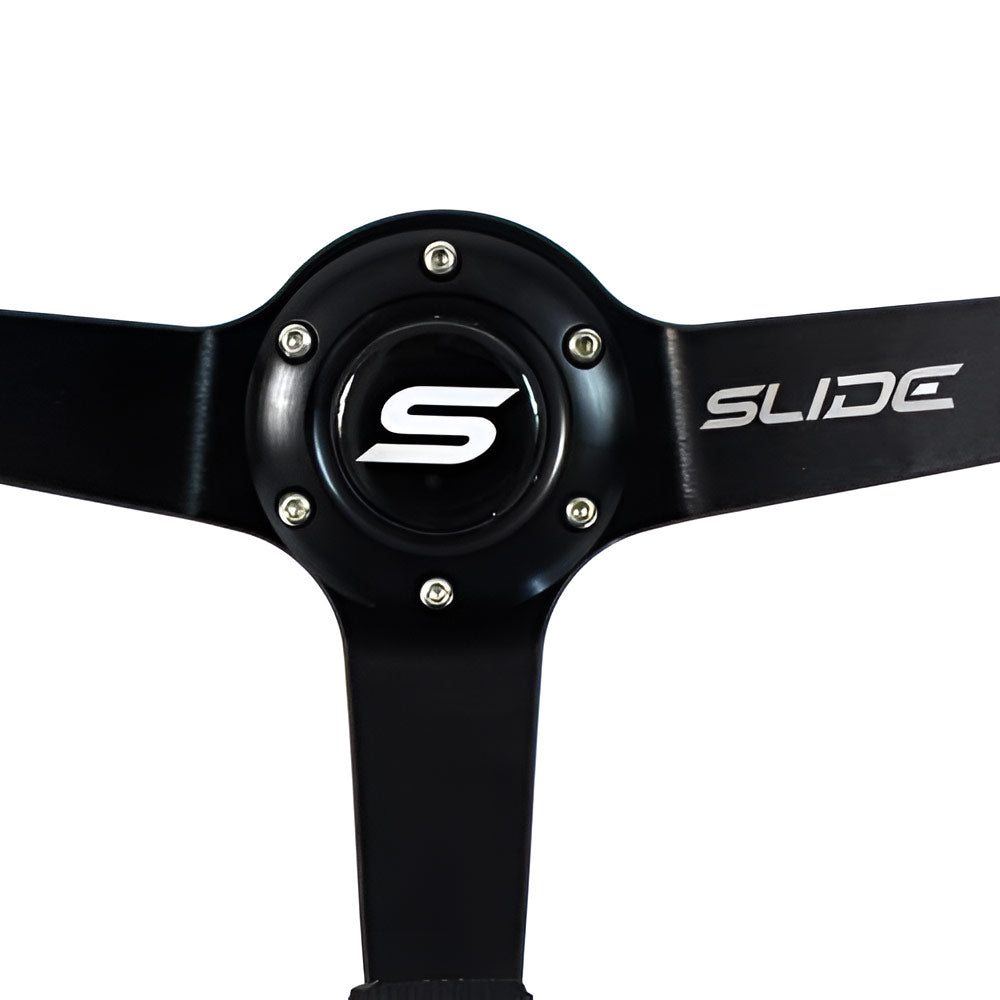SLIDE Touge Race YS Sportlenkrad Leder schwarz (geschüsselt)