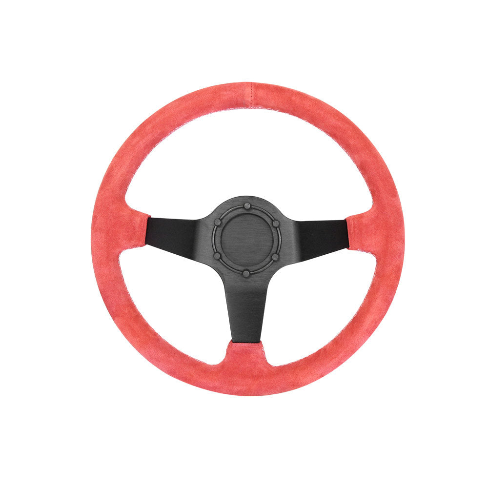 SLIDE Touge Sportlenkrad Wildleder rot (geschüsselt)