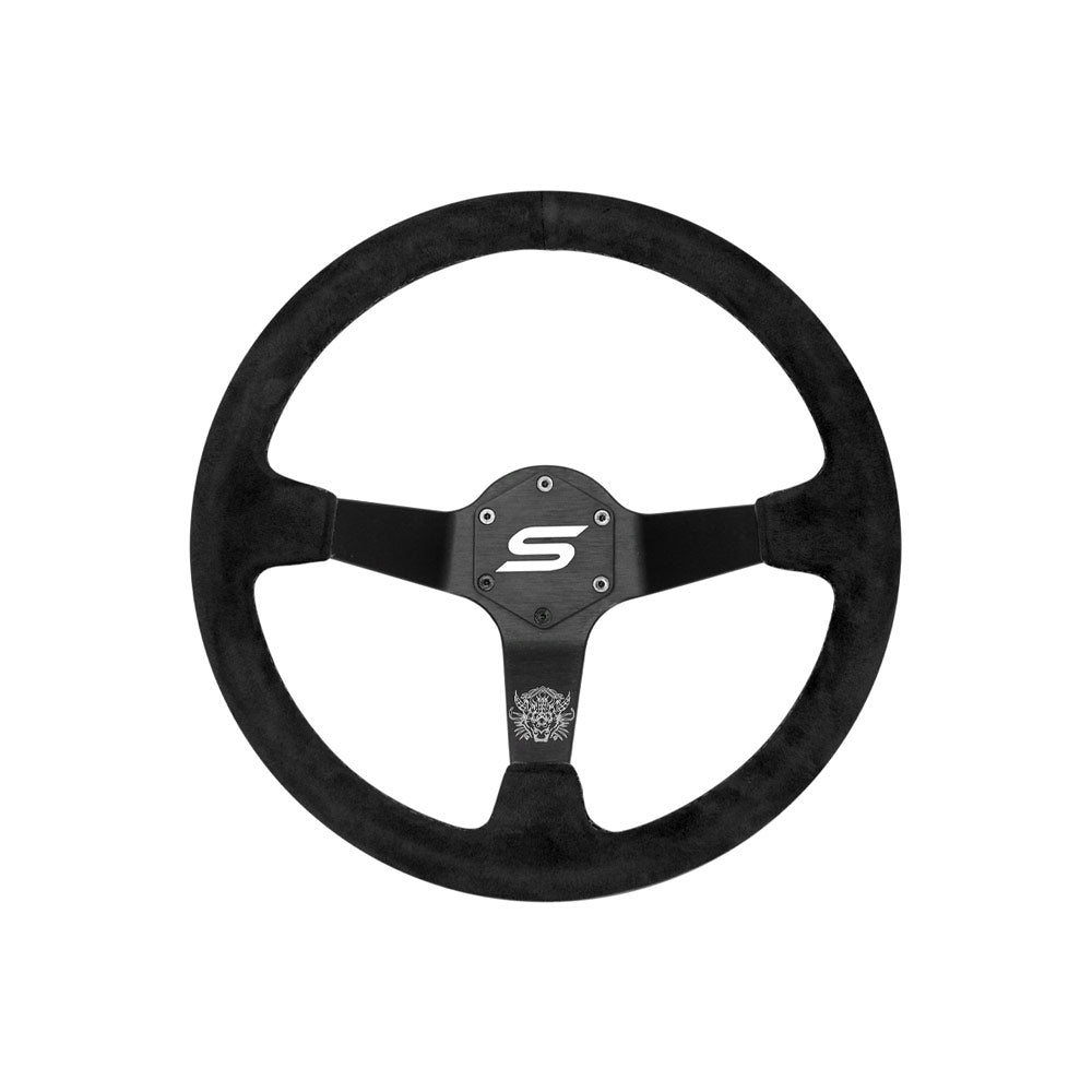 SLIDE Touge Sportlenkrad Wildleder schwarz (geschüsselt)