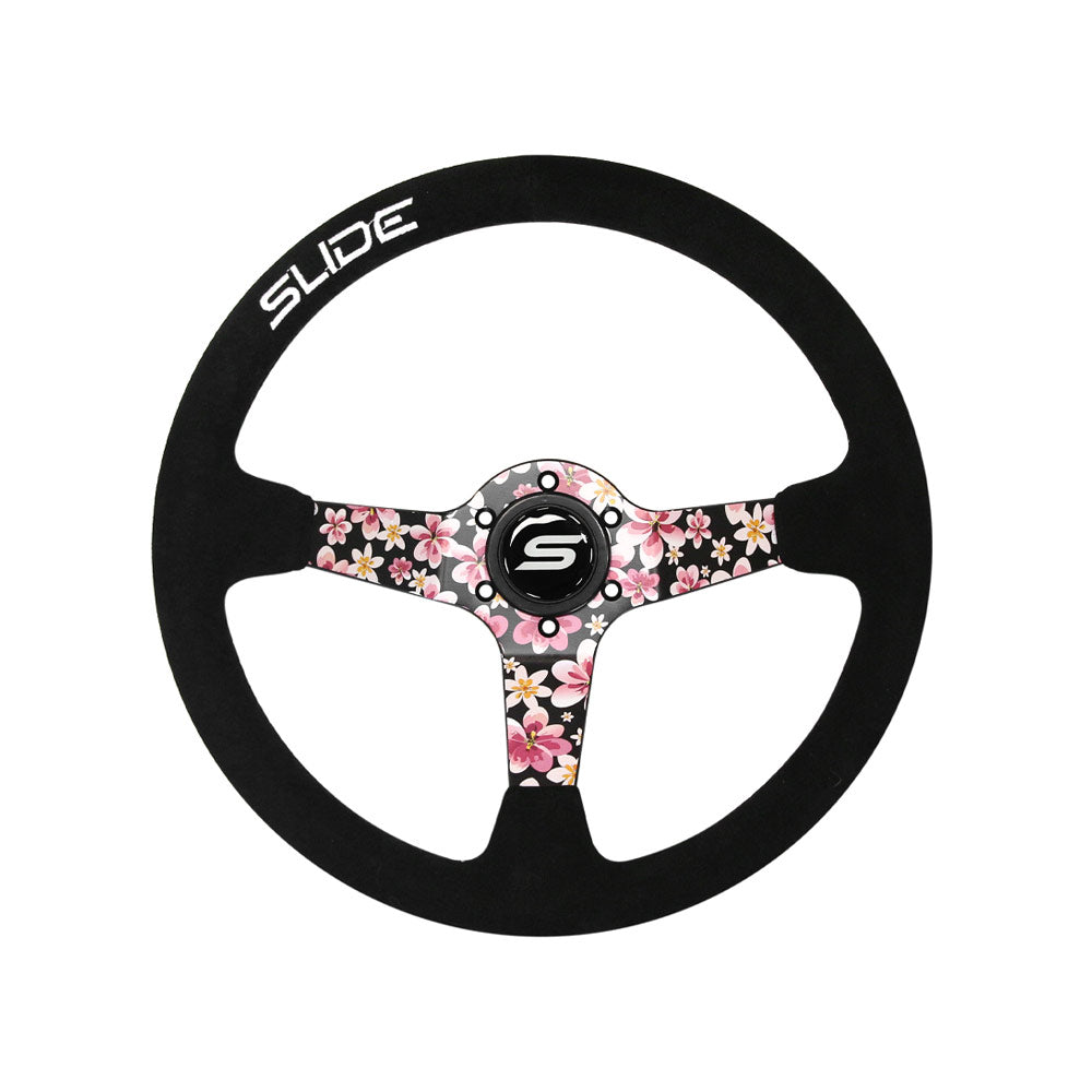 SLIDE Touge Sportlenkrad Wildleder schwarz Sakura Design (geschüsselt)