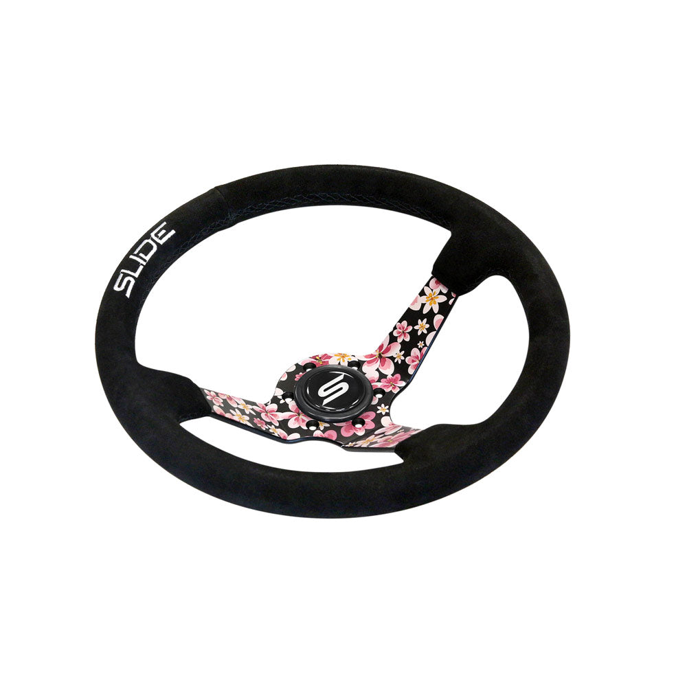 SLIDE Touge Sportlenkrad Wildleder schwarz Sakura Design (geschüsselt)